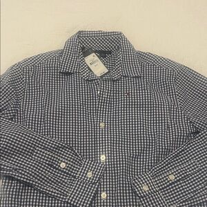 Tommy Hilfiger Kids Navy and White Checkered Shirt